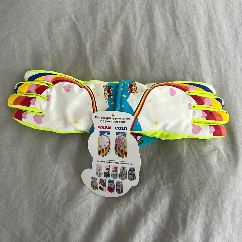 NWT Girls Freezy Freakies Gloves-Size S